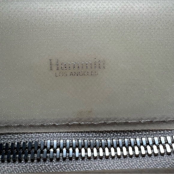 Hanmitt Tony Small Semi Clear PVC Crossbody, Paved Gray Leather Strap - Picture 5 of 7